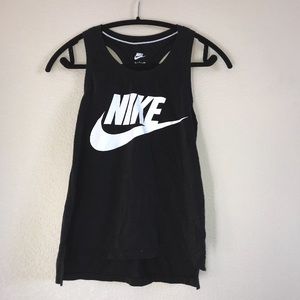 Black and white Nike tank top
